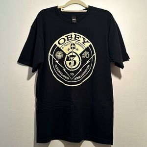 OBEY Men’s black graphic T-Shirt
